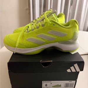 Adidas Neon Yellow Sneakers with White Details